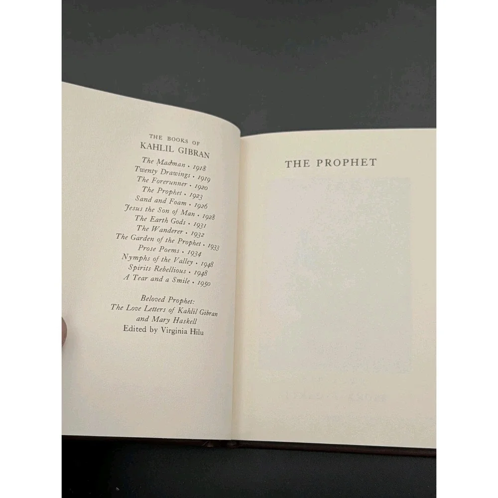 The‎ Prophet by Kahlil Gibran, 1995 hardcover Pocket Edition 65th Printing